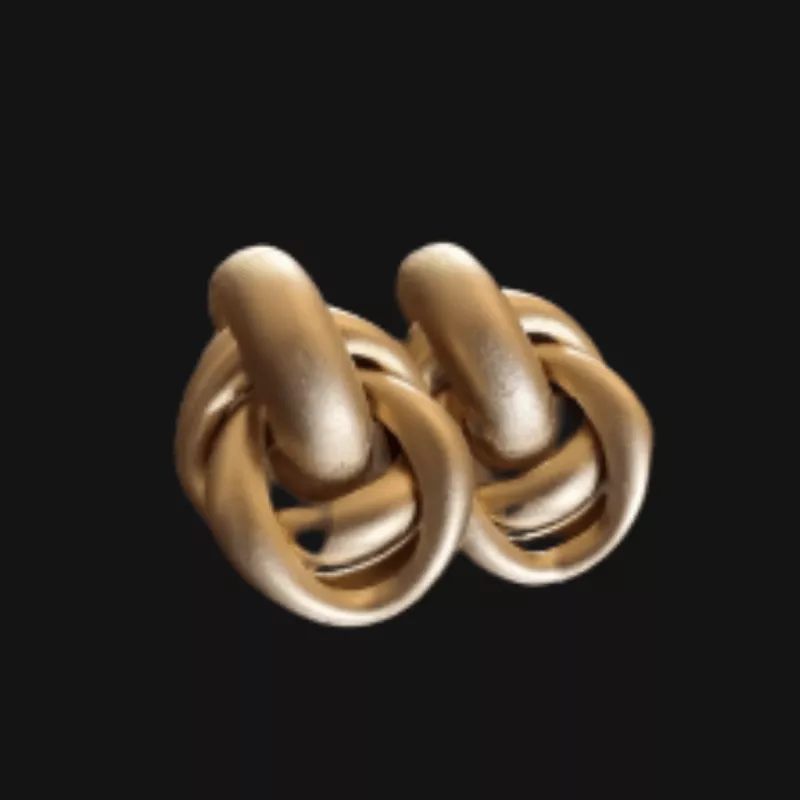 ⁦עגילים מוזהבים⁩ – תמונה ⁦2⁩
